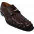Belvedere "Marro" Brown All-Over Genuine Hornback Nile Crocodile Shoes